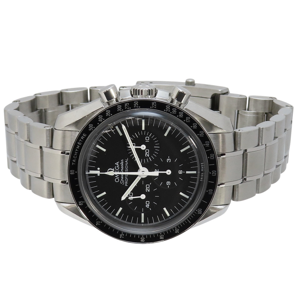 スピードマスター ムーンウォッチ プロフェッショナル 310.30.42.50.01.001 SS ブラック 手巻き メンズ