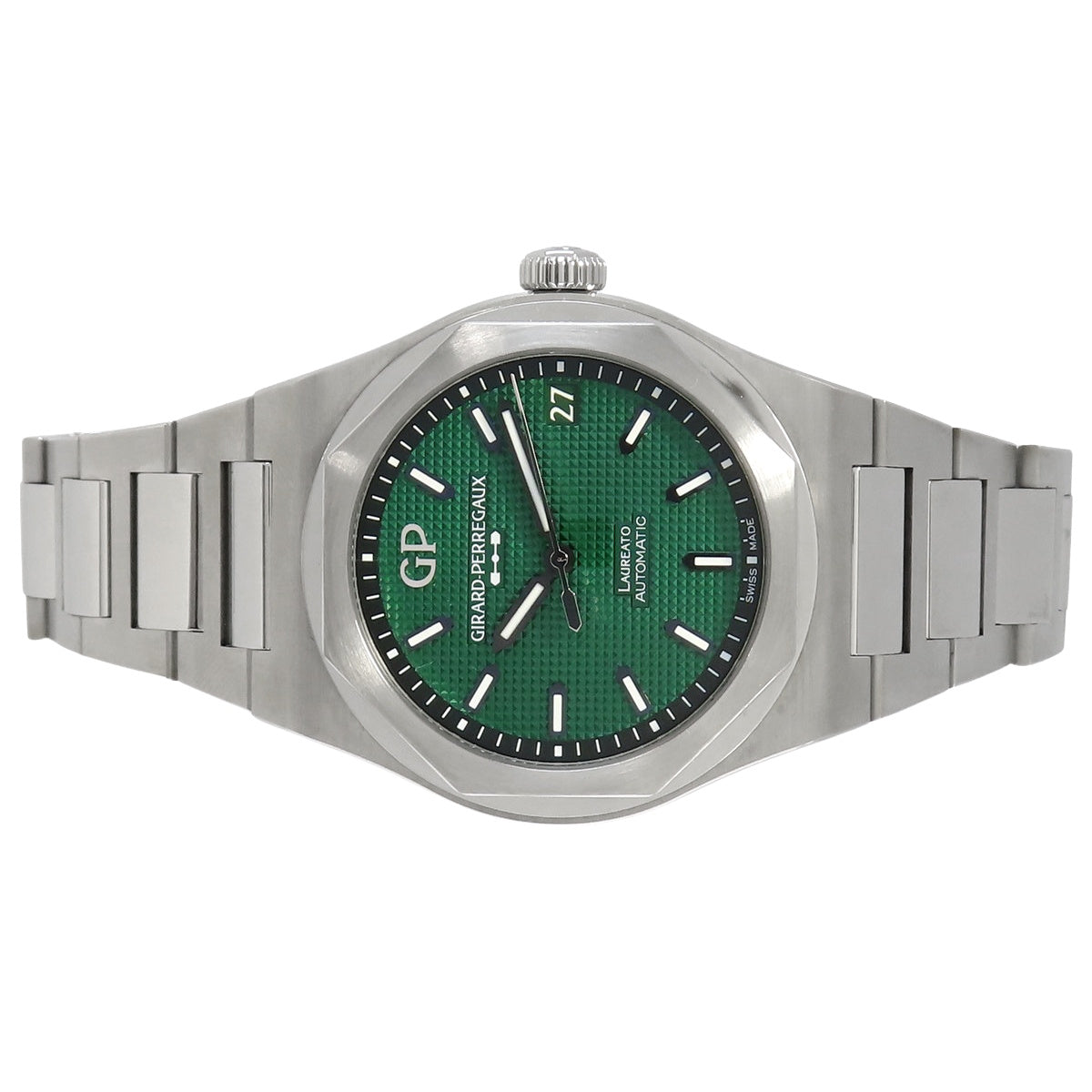 ロレアート 81010-11-3153-1CM SS グリーン 自動巻き メンズ