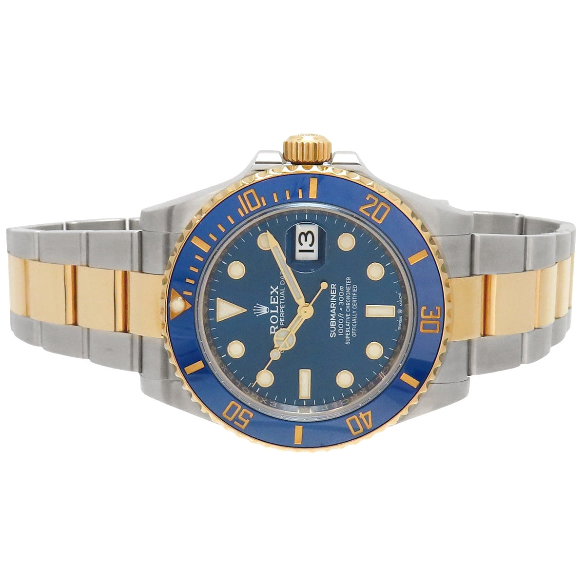 Submariner Date 126613LB YG/SS Random Number Blue Automatic Men's