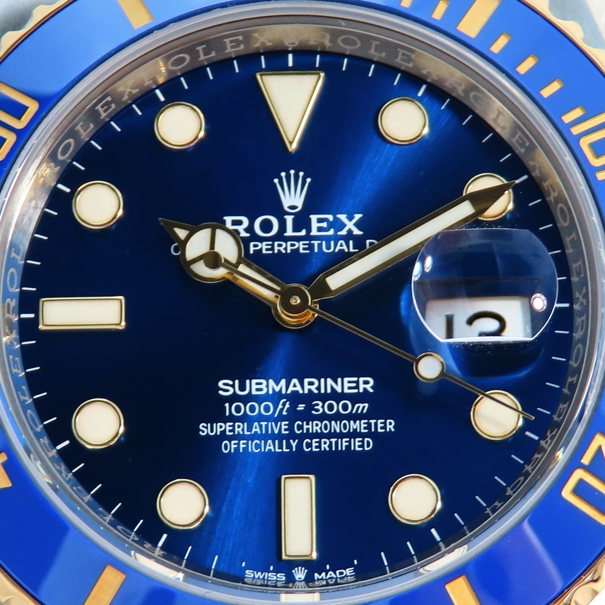 Submariner Date 126613LB YG/SS Random Number Blue Automatic Men's