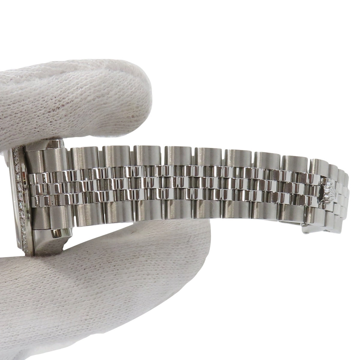 Datejust 28 表圈镶钻 279384RBR 白金/不锈钢 随机编号 银星镶钻/IX 钻 自动上链女士腕表