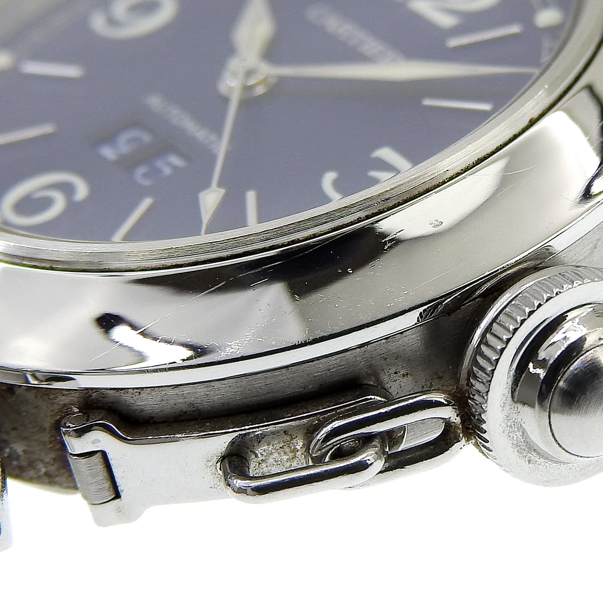 帕莎C Big Date W31047M7 SS 海军蓝 自动上链 男士