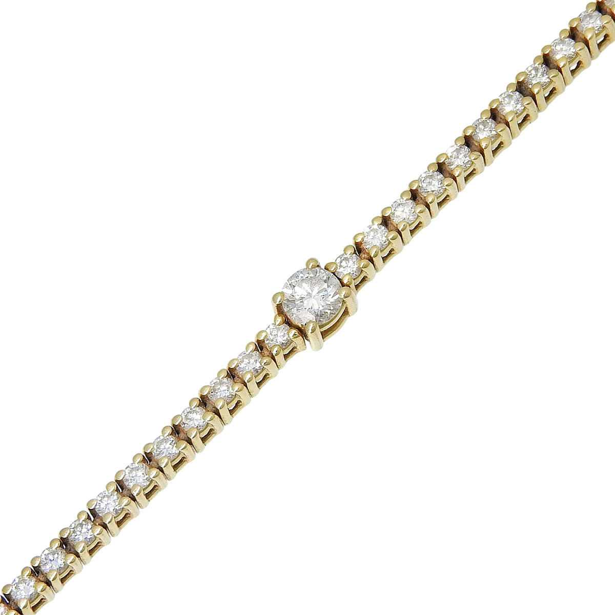 Notte di San Lorenzo Tennis Bracelet Diamond Yellow Gold K18YG 7.2g