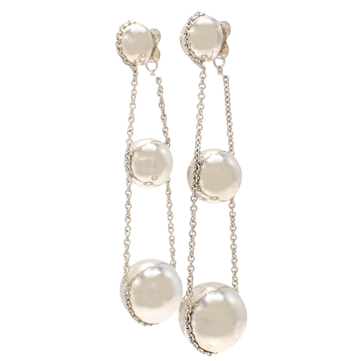 ハードウェア トリプルドロップ ピアス シルバー SV925