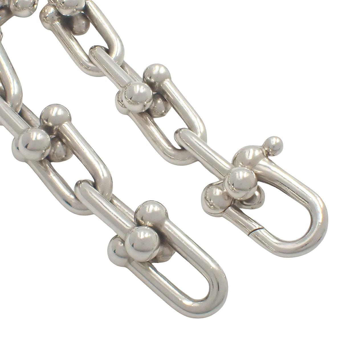 Large link bracelet in silver SV925