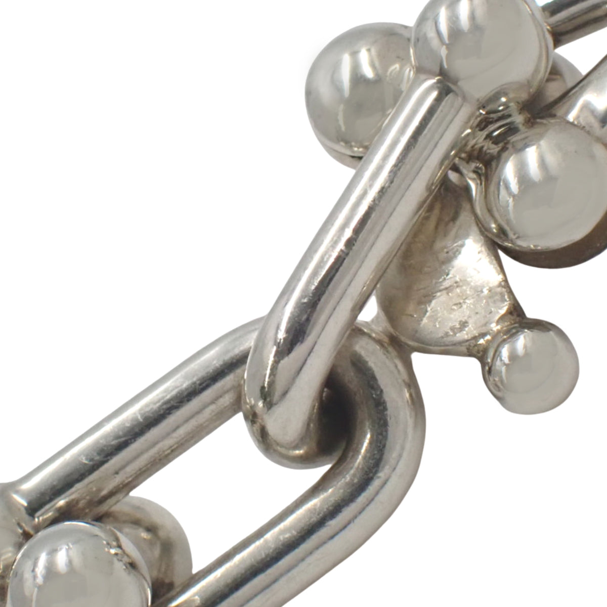 Large link bracelet in silver SV925