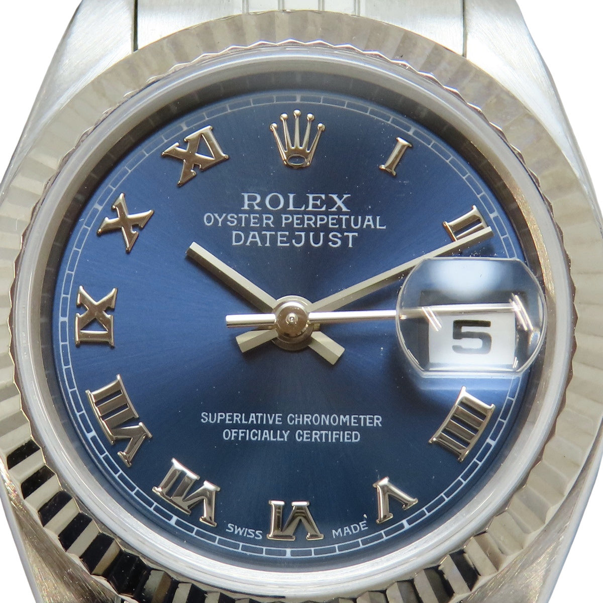 Datejust 79174 WG/SS P-serial Blue Automatic Women's