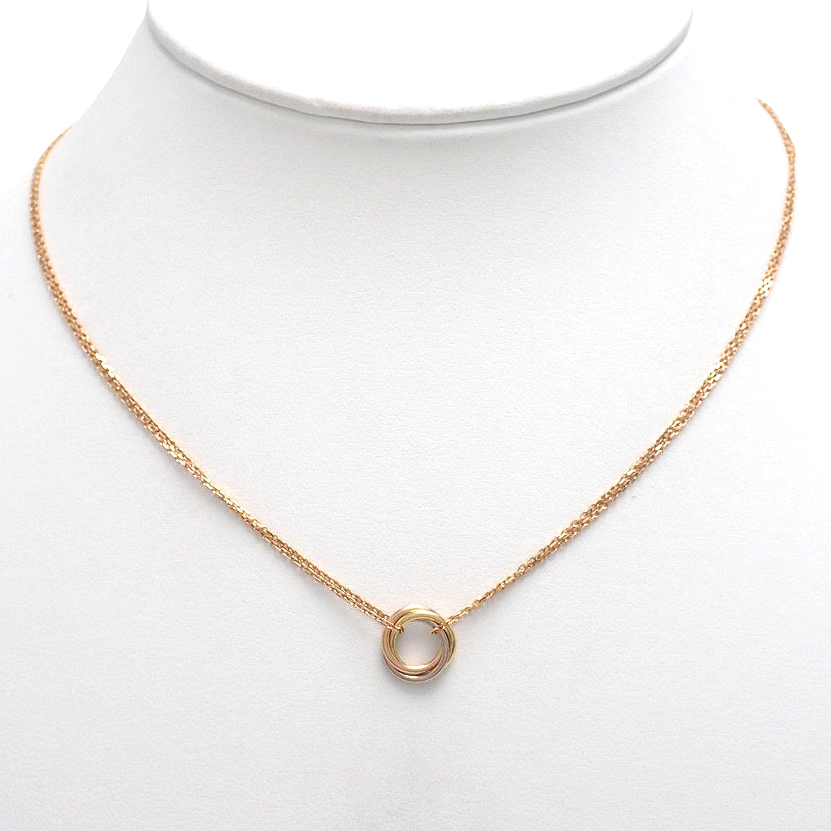 Sweet Trinity Necklace K18PG/YG/WG 3.8g