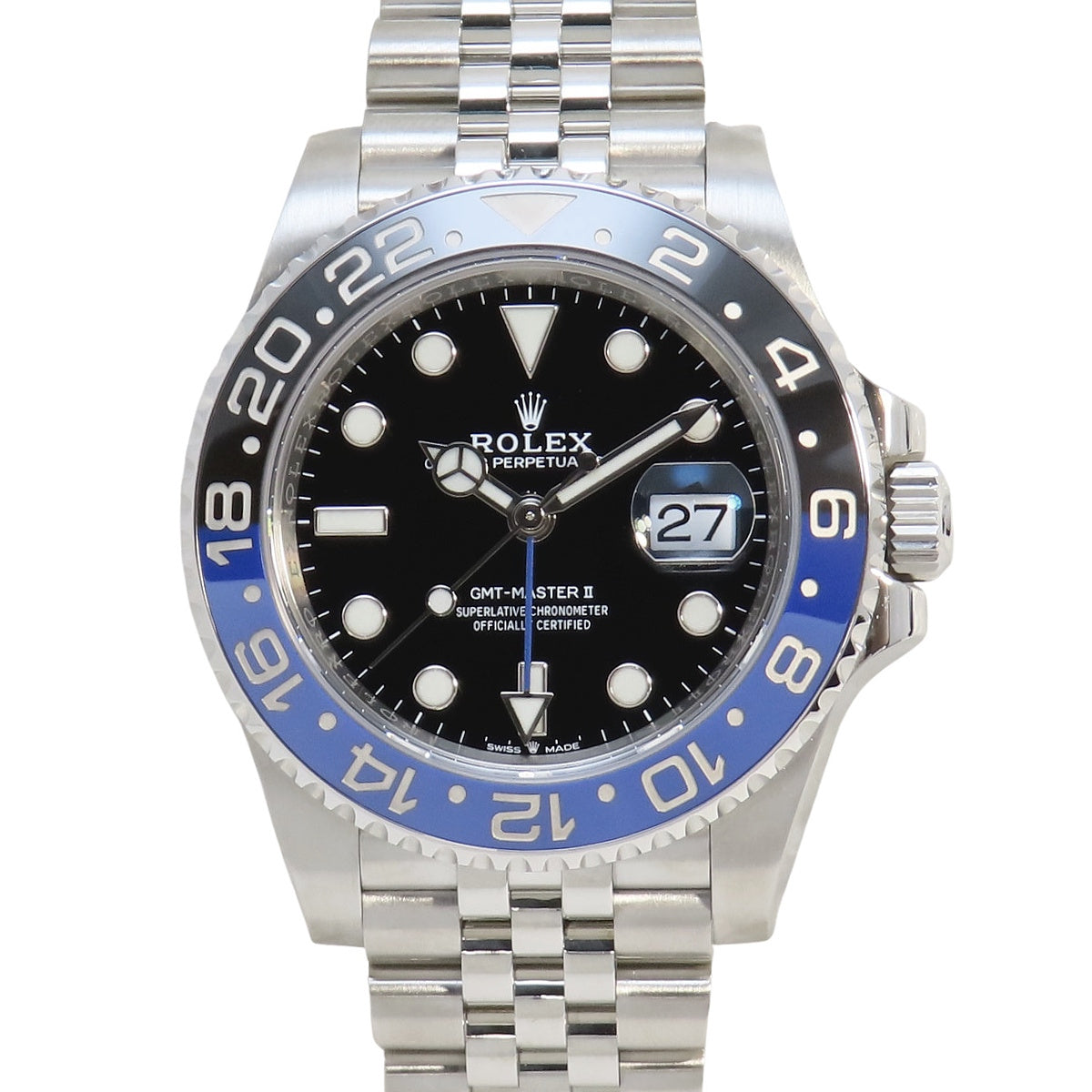 GMT-Master II 126710BLNR Stainless Steel Random Number Black Automatic Men's