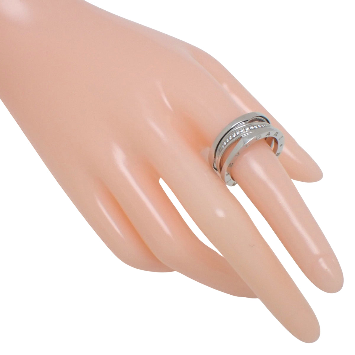 B.zero1 Legend 戒指,钻石 D0.18 白金 K18WG,12.2克