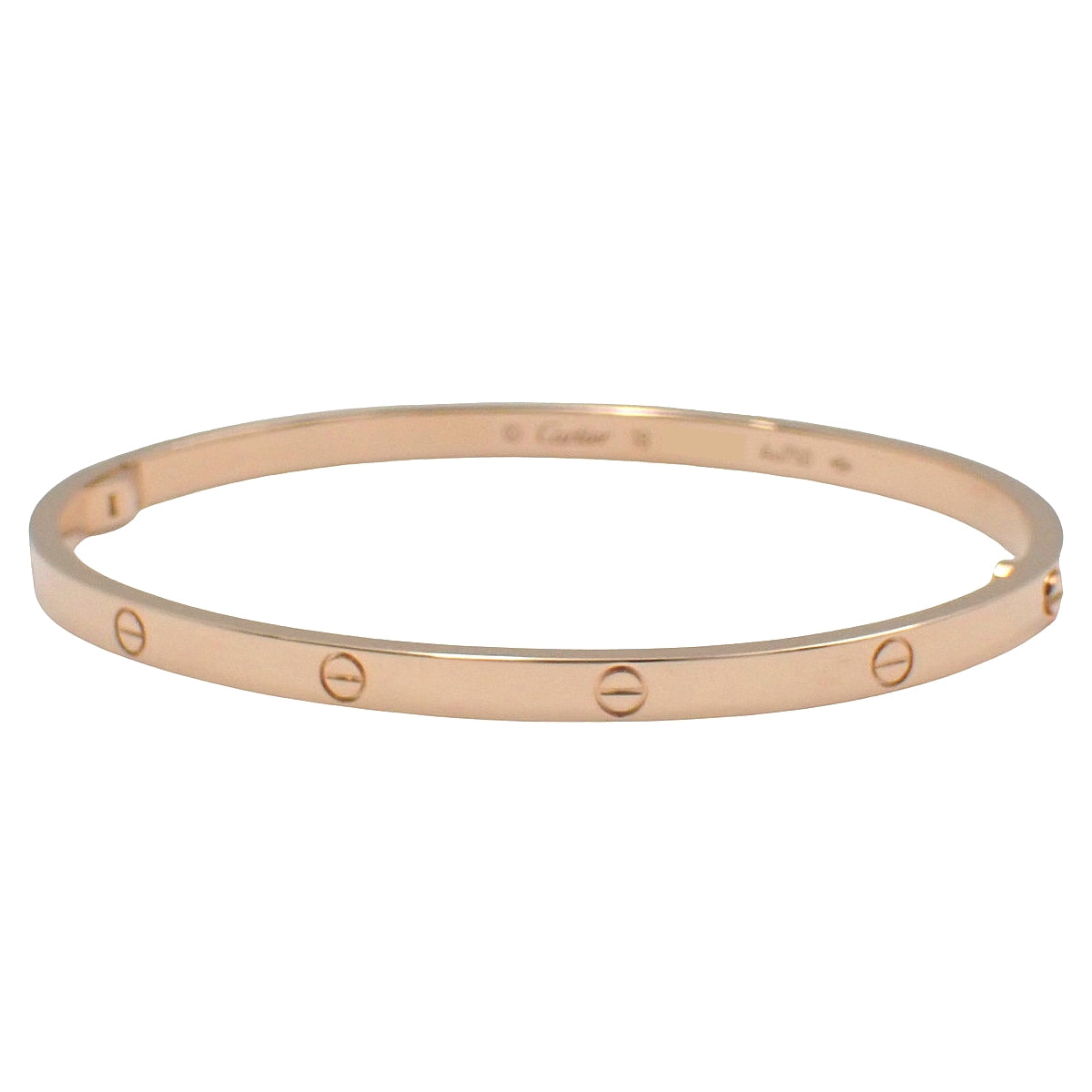 Love ブレスレット スモールモデル ピンクゴールド K18PG 20.3g