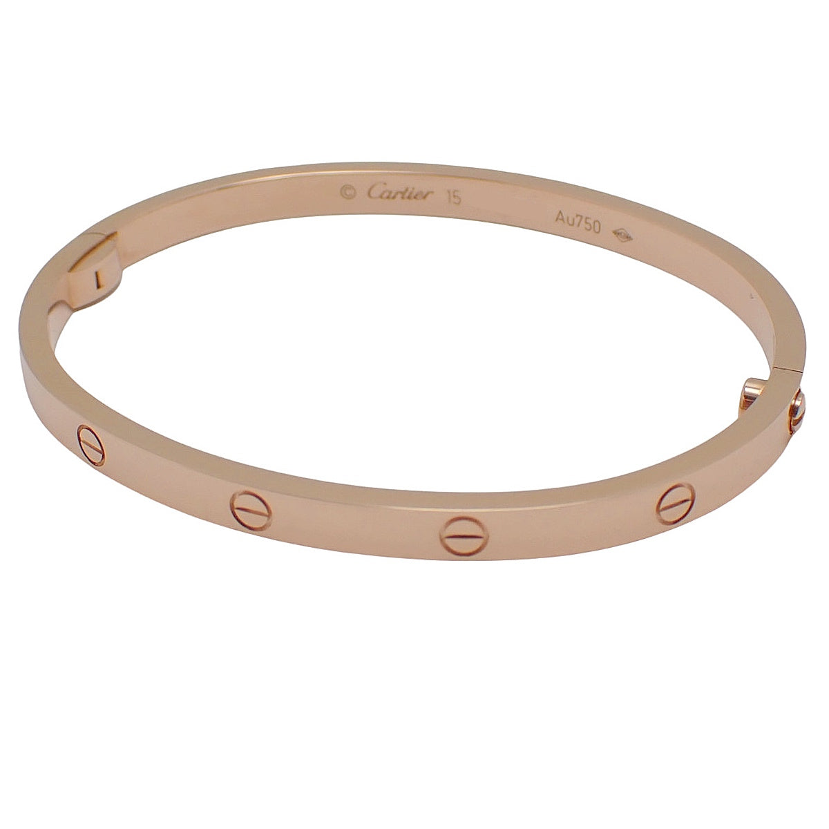 Love Bracelet, Small Model, Pink Gold, K18PG, 17.6g