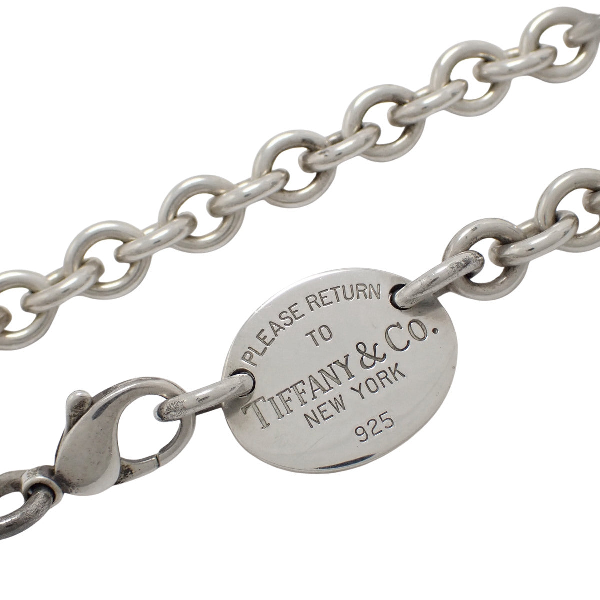 リターントゥ ネックレス シルバー SV925 オーバルタグ