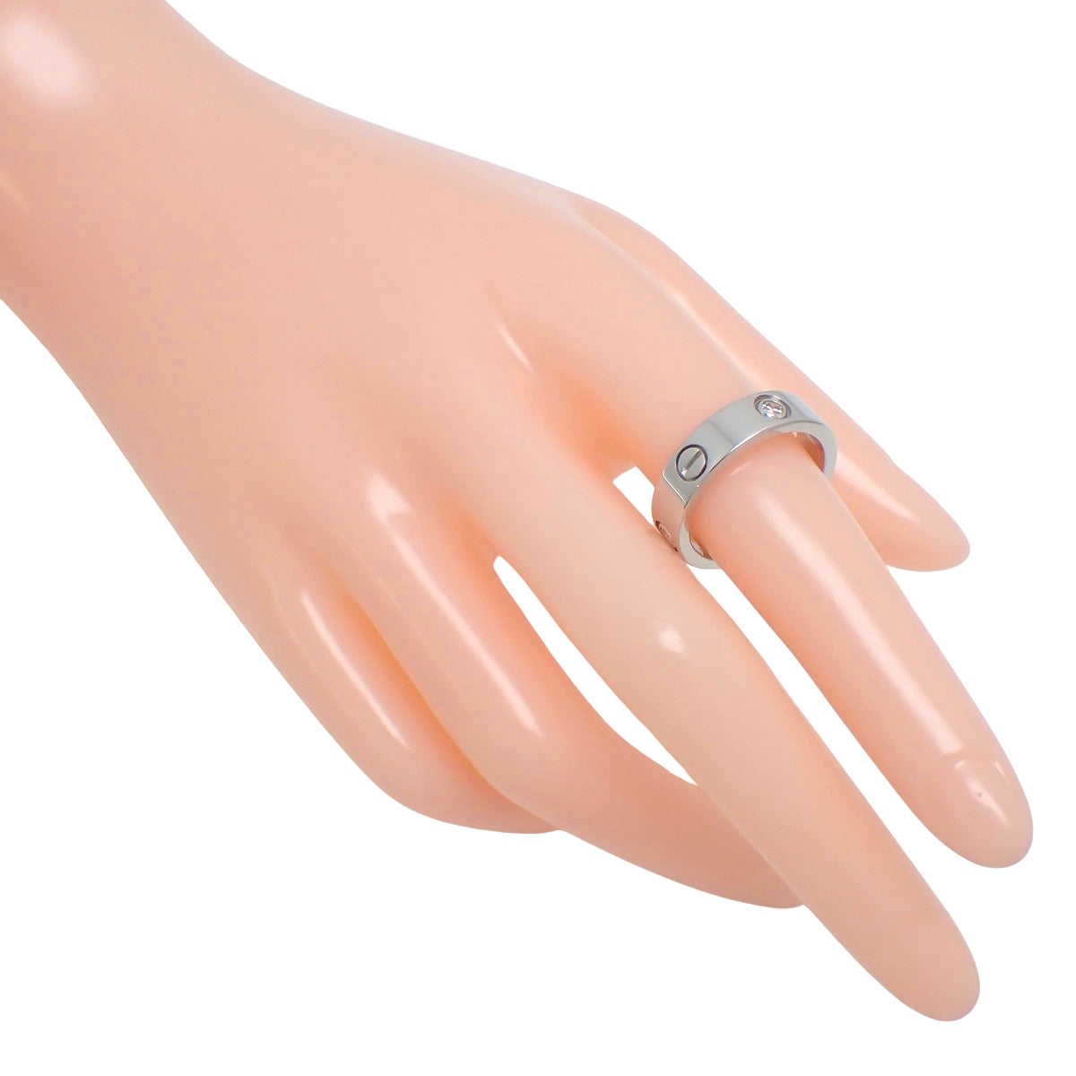 LOVE Ring Classic Model Diamond White Gold K18WG 56 9.4g