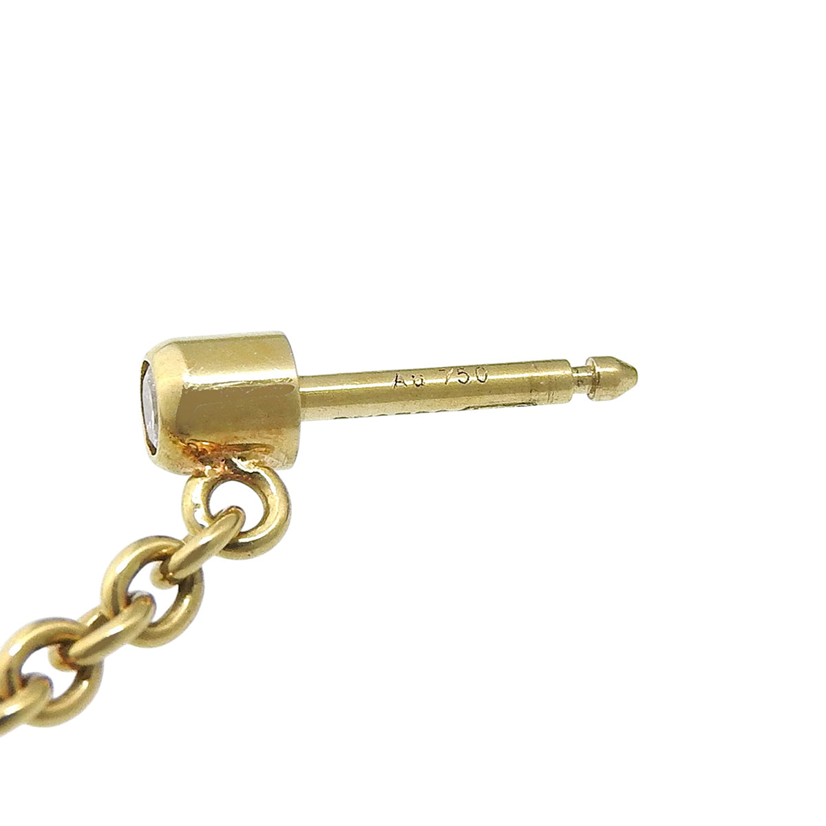 ベビートリニティ ピアス ダイヤモンド イエローゴールド K18YG PG WG 4.4g