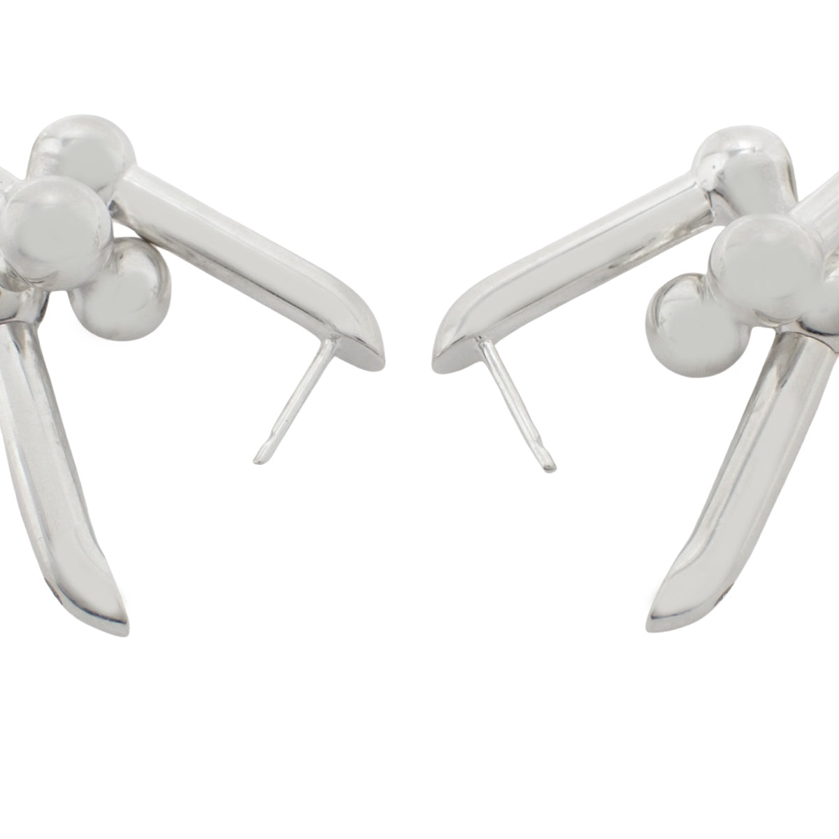 グラジュエイテッド リンク ピアス シルバー SV925