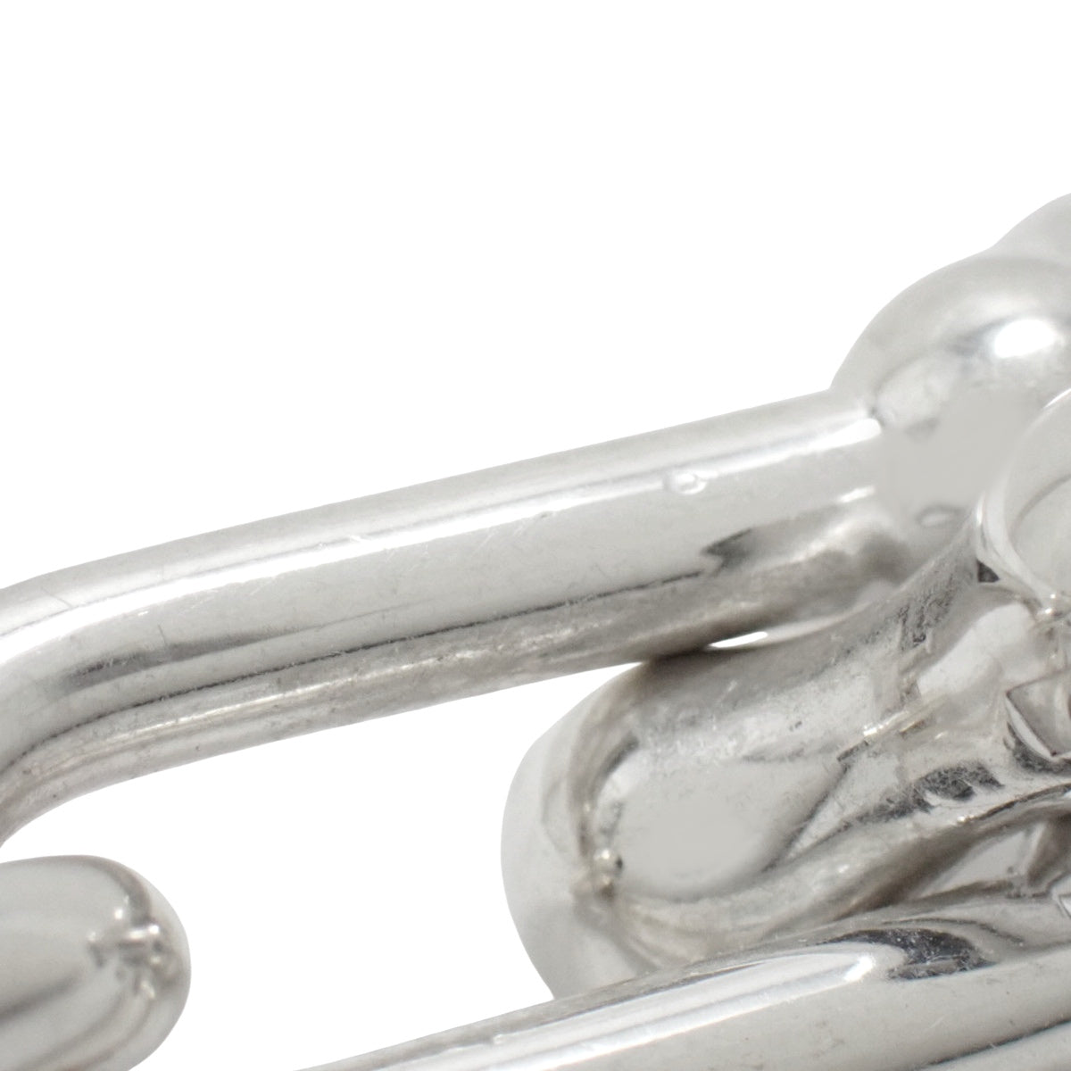 グラジュエイテッド リンク ピアス シルバー SV925