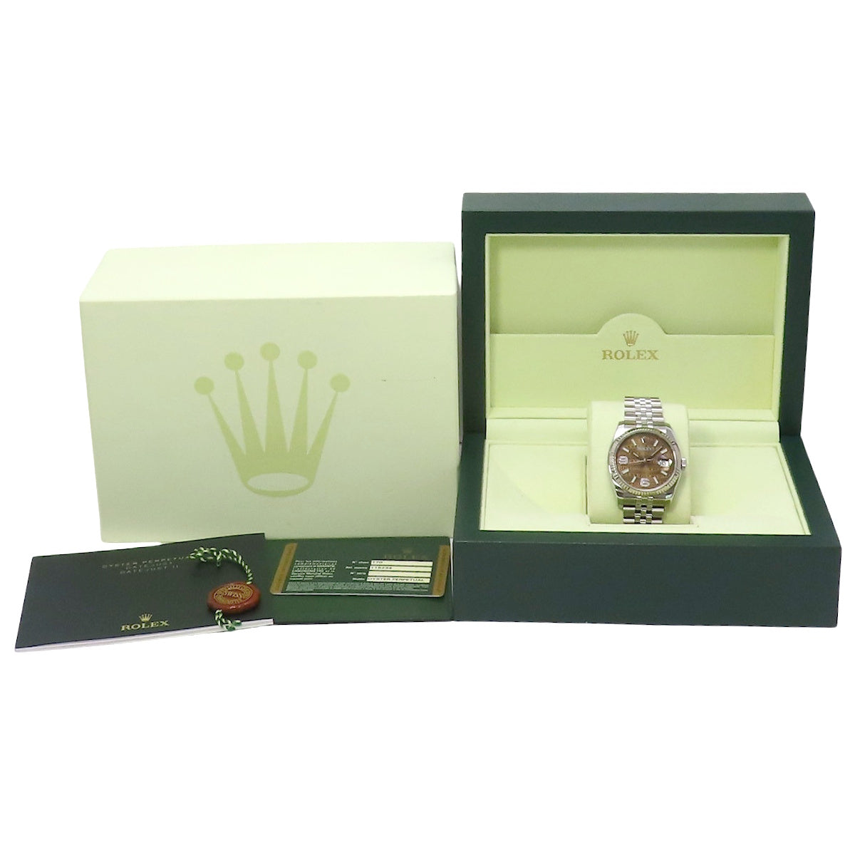 デイトジャスト 116234 WG/SS ウエーブ文字盤 6.9ダイヤ 自動巻き メンズ