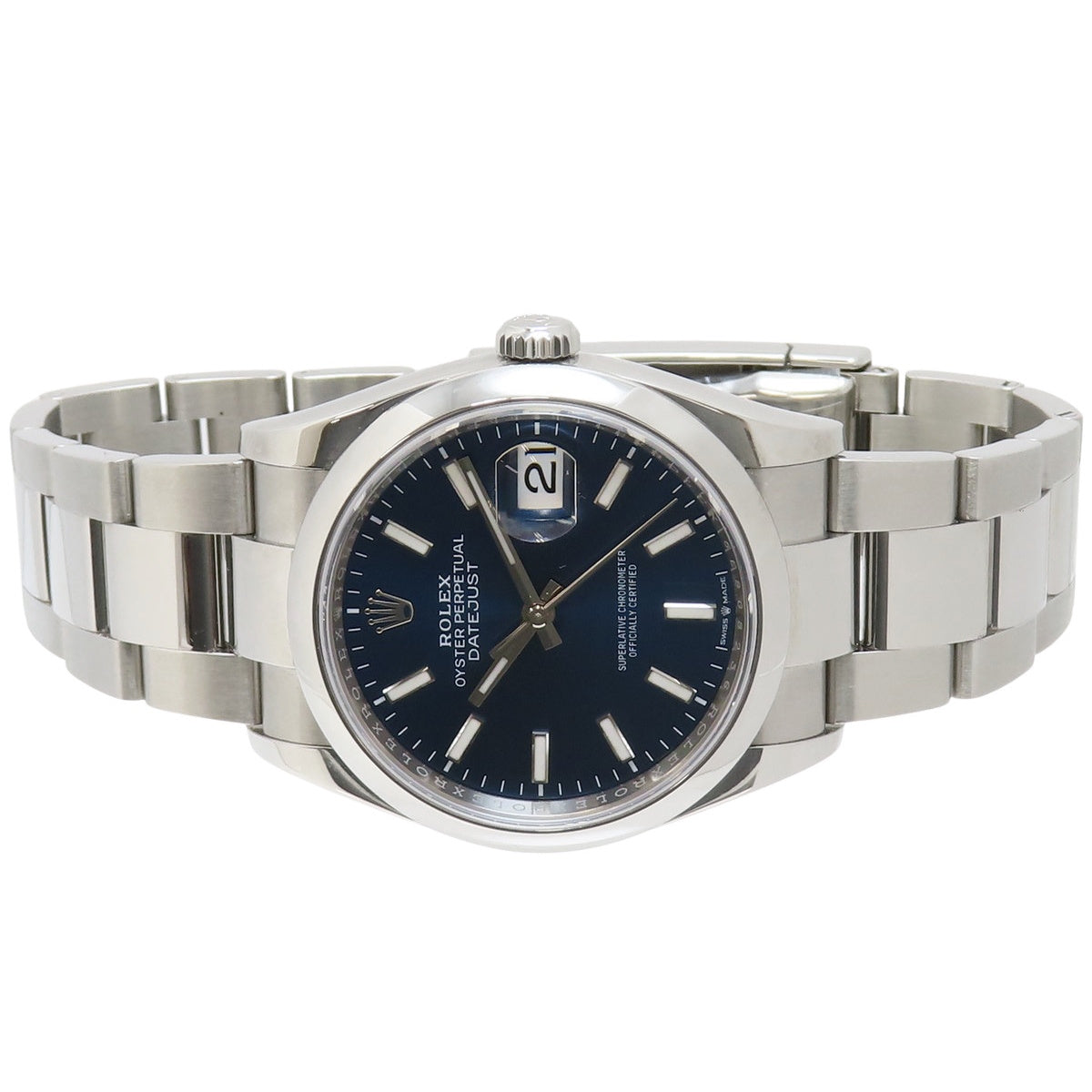 デイトジャスト36 126200 SS ランダム番 ブルー 自動巻き メンズ