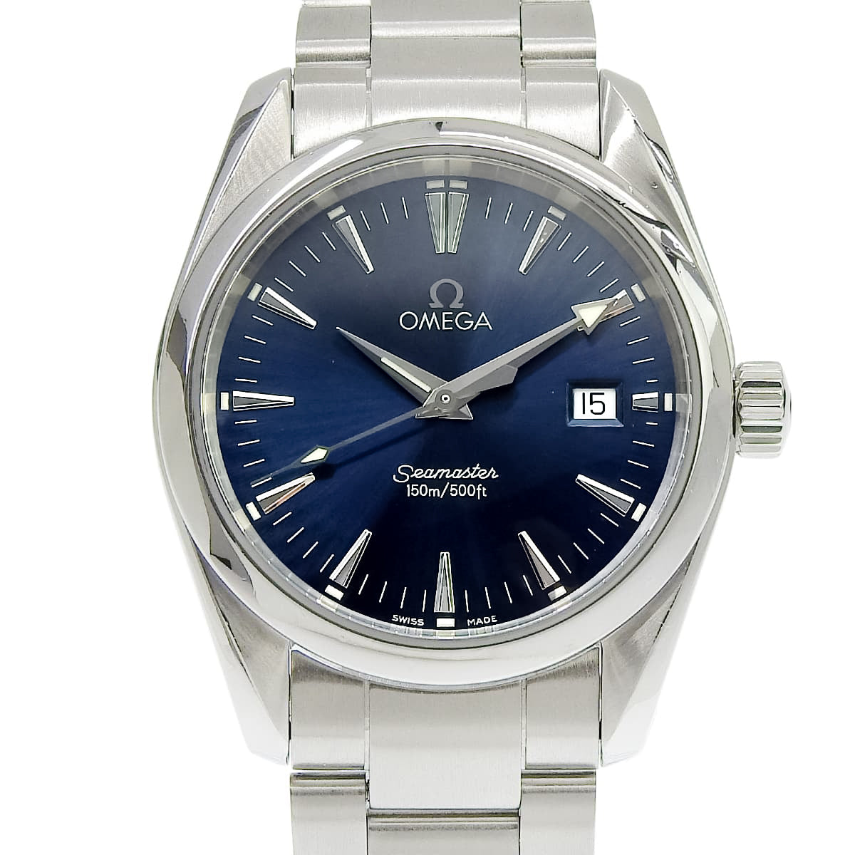 シーマスター 2518.80 SS ブルー クオーツ ユニセックス