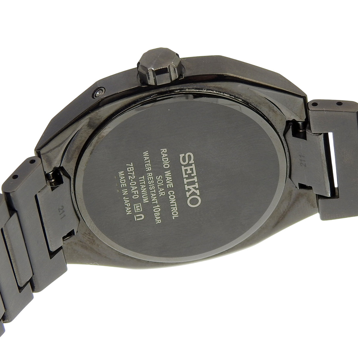 ASTRON NEXTER SBXY083 TI 黑色 太阳电波表 男士
