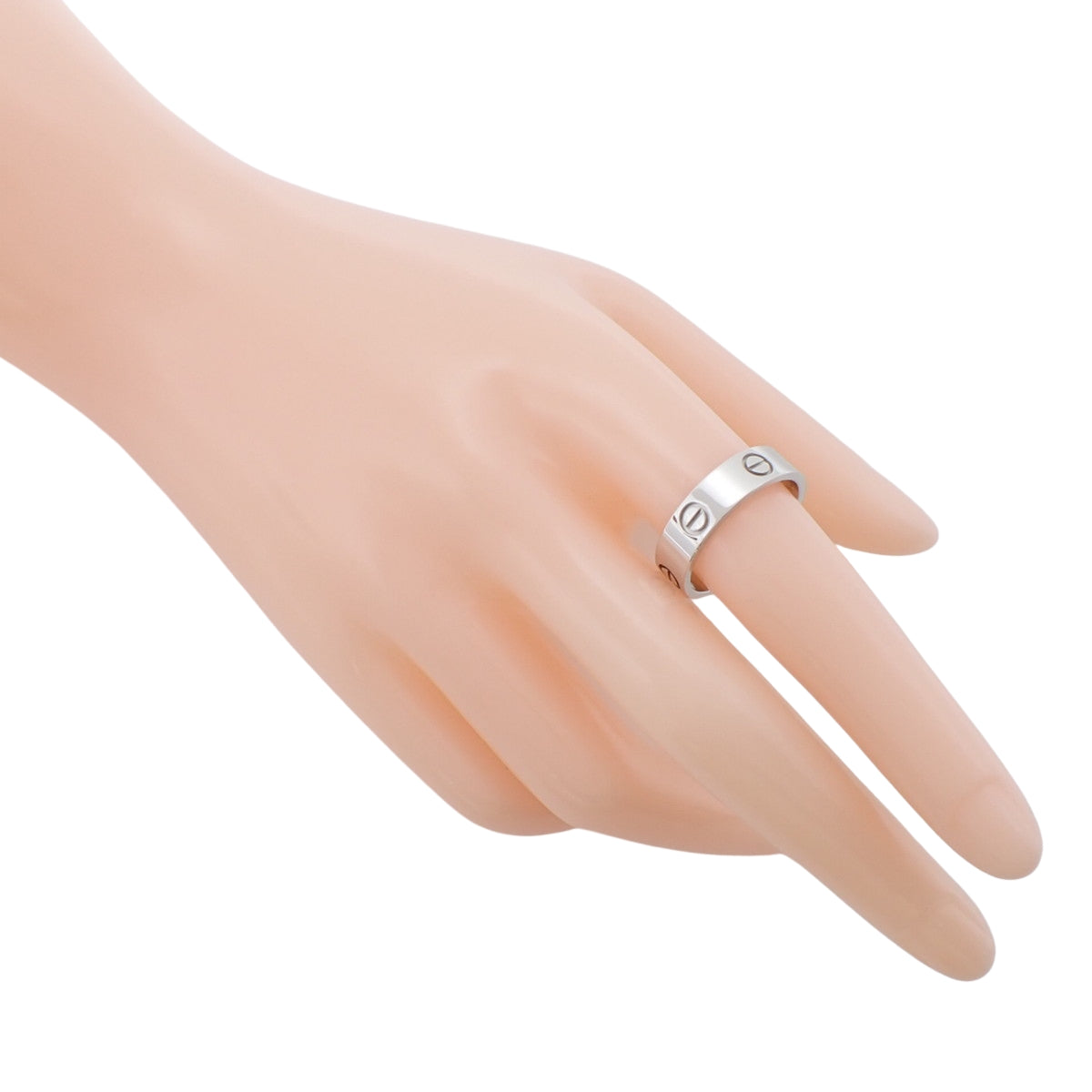 LOVE Ring Classic Model White Gold K18WG 58 6.8g