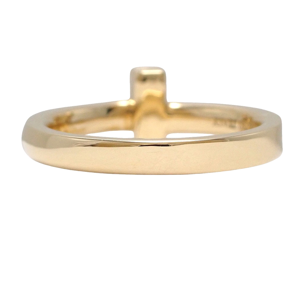 T ワン リング ダイヤモンド イエローゴールド K18YG 5(45)号 3.6g