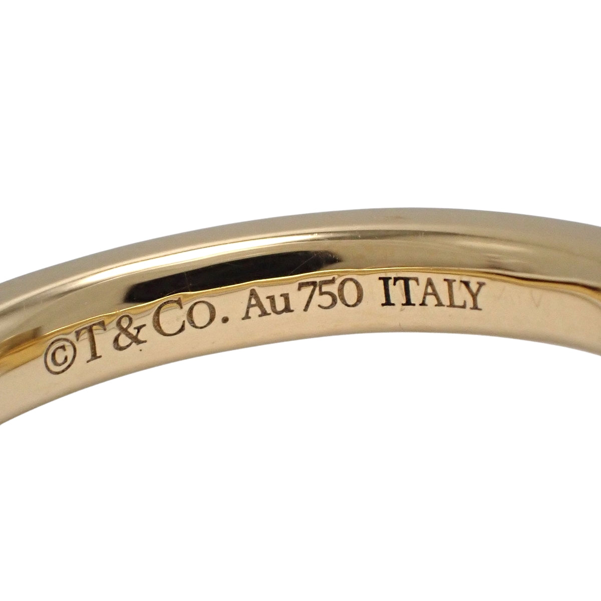 T ワン リング ダイヤモンド イエローゴールド K18YG 5(45)号 3.6g