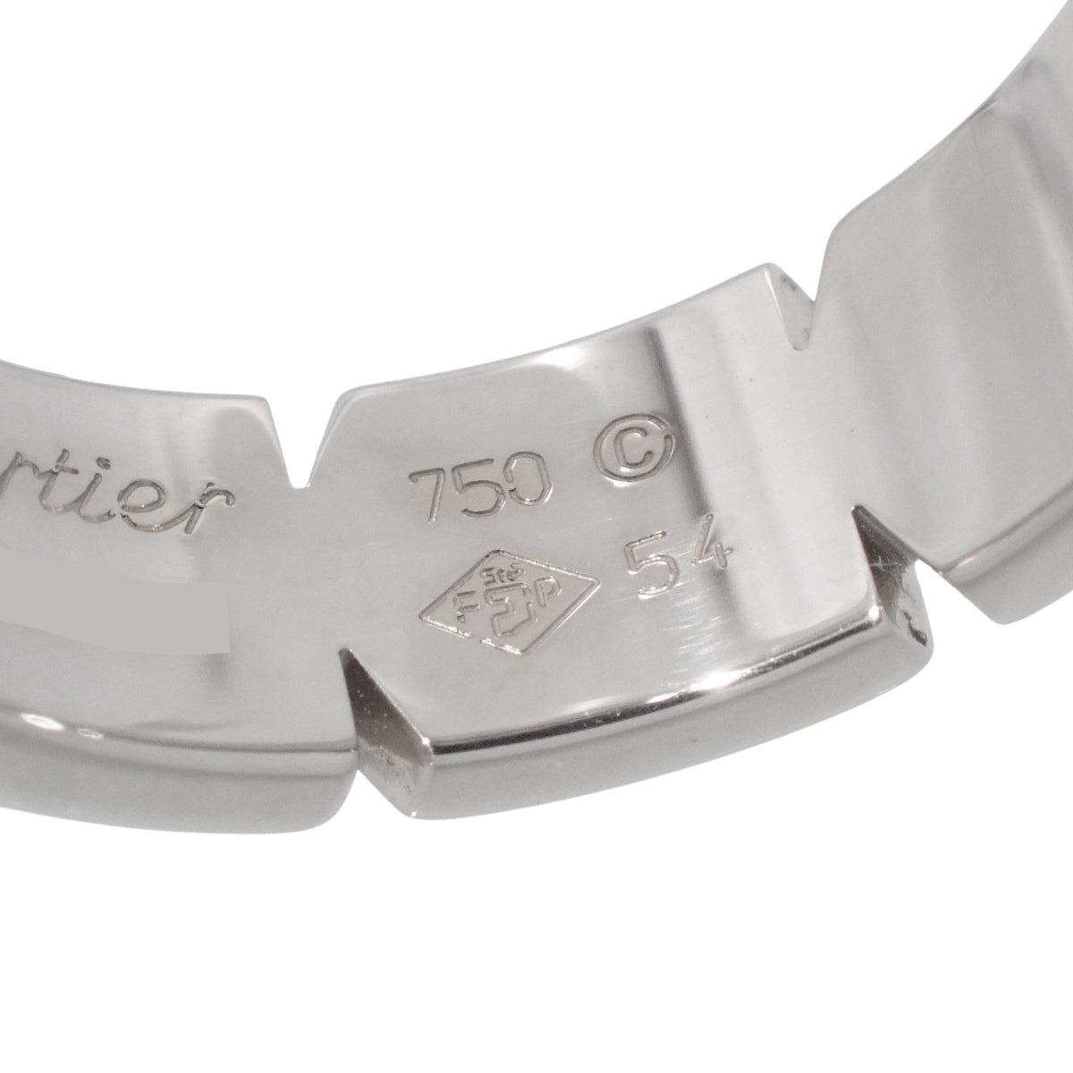 タンクフランセーズ リング ホワイトゴールド K18WG 54 9.5g