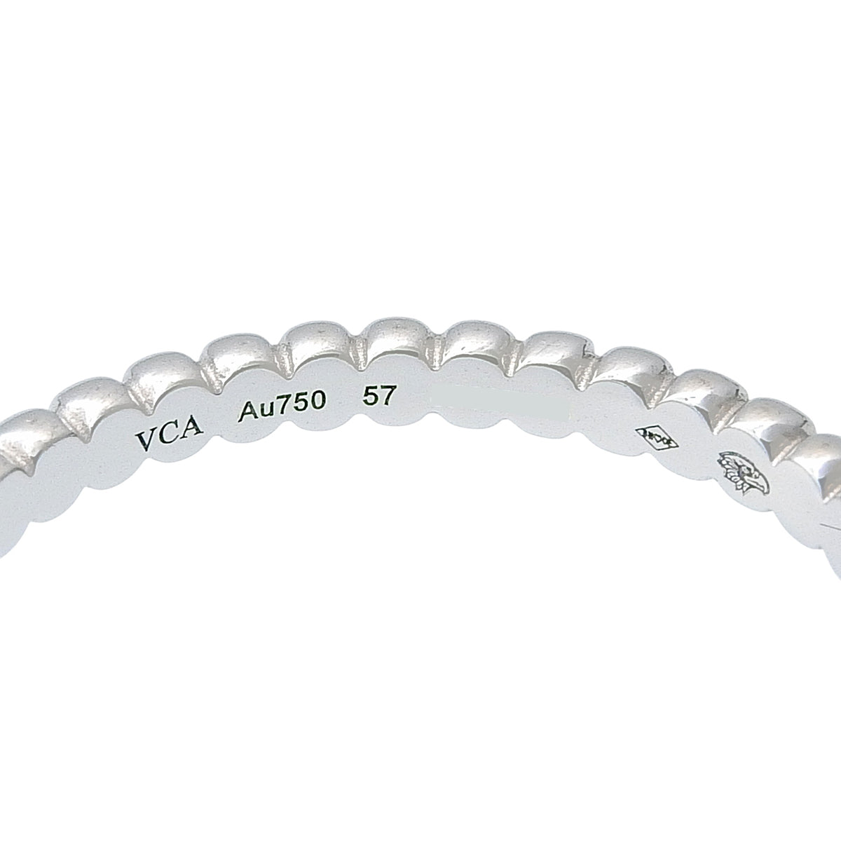 ペルレ リング ホワイトゴールド K18WG 57 2.5g