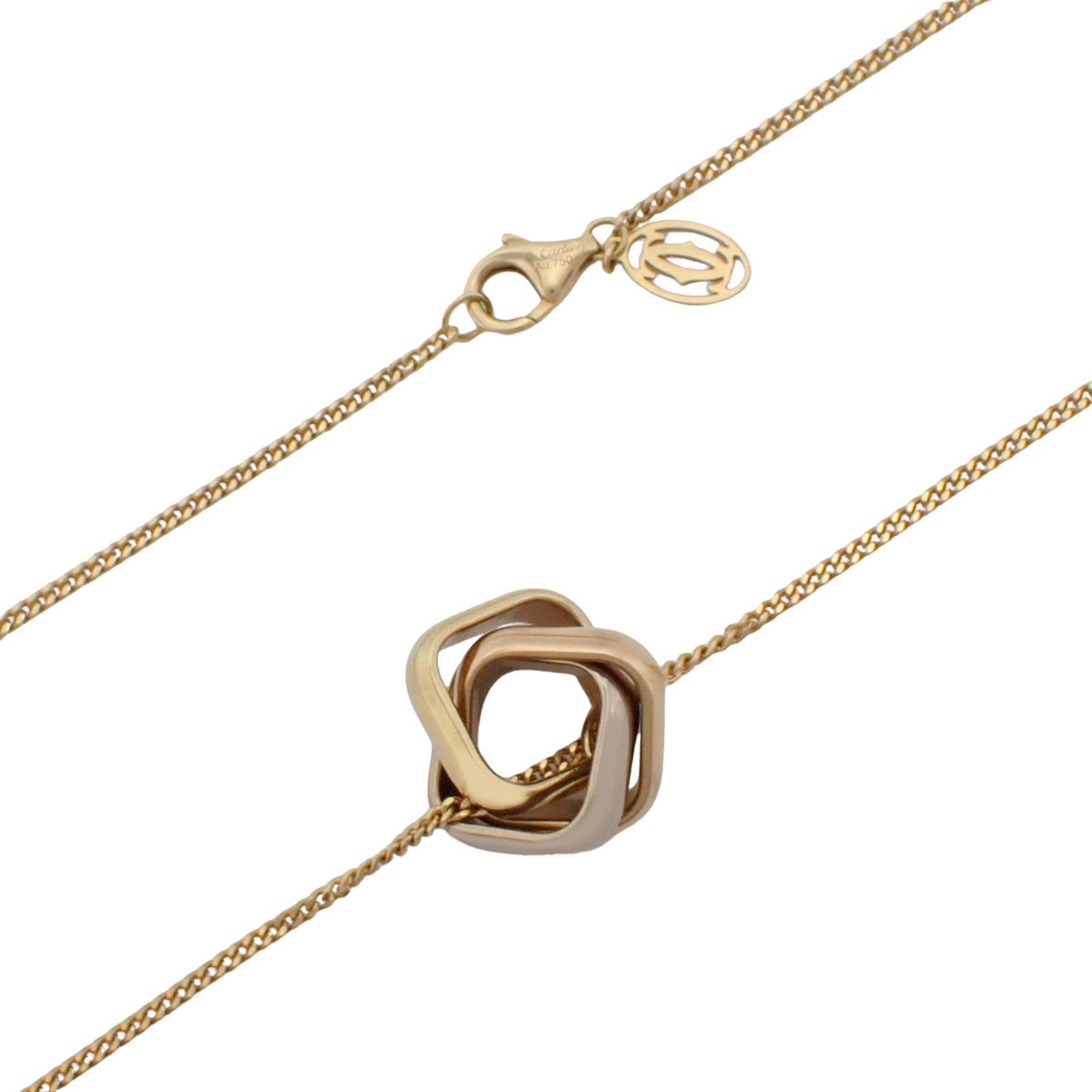 トリニティ クッション ペンダント イエローゴールド K18YG ピンクゴールド K18PG ホワイトゴールド K18WG 10.5g