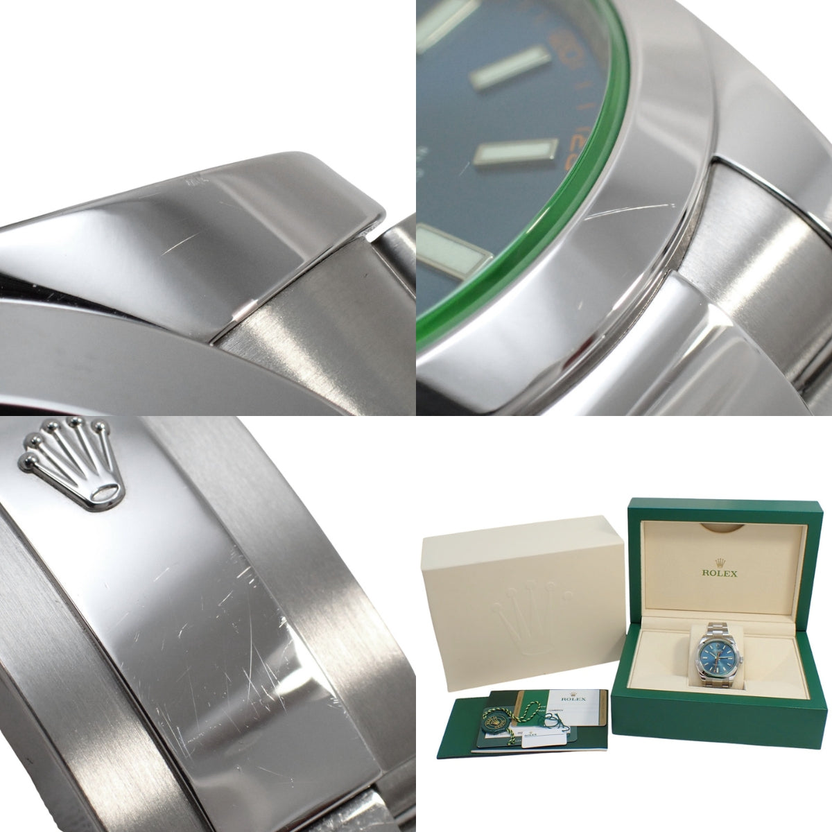 ミルガウス 116400GVZ SS ランダム番 ブルー 自動巻き メンズ