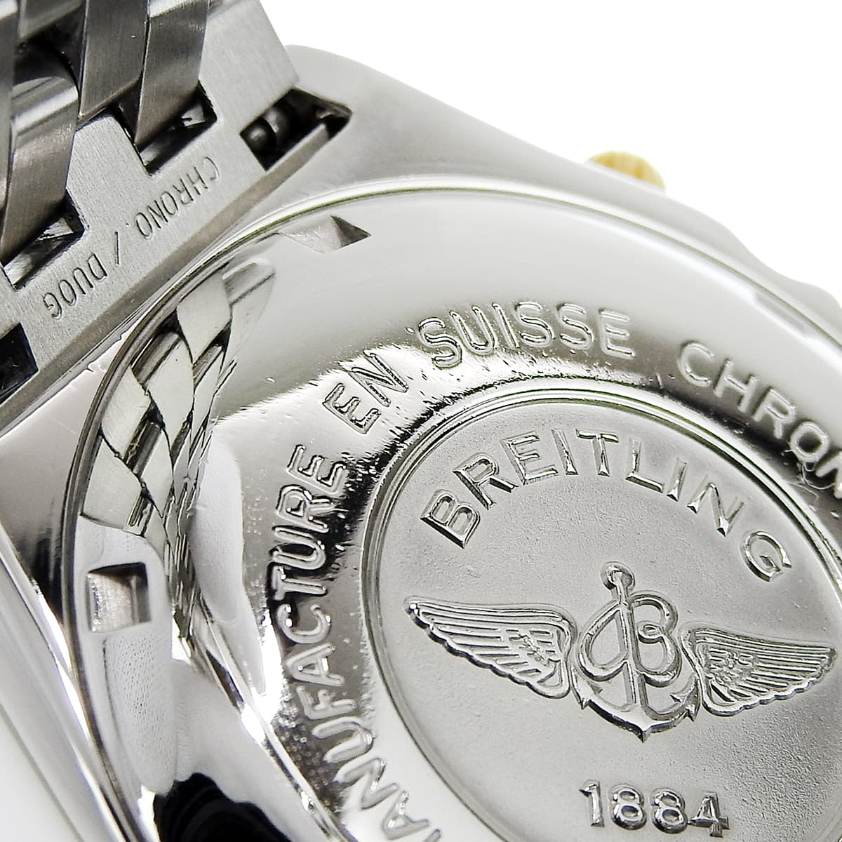 Chronomat Bicolor B13050.1 YG/SS Blue Automatic Men's