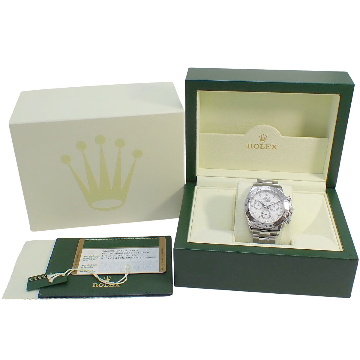 Daytona 116520 SS V White Automatic Men's