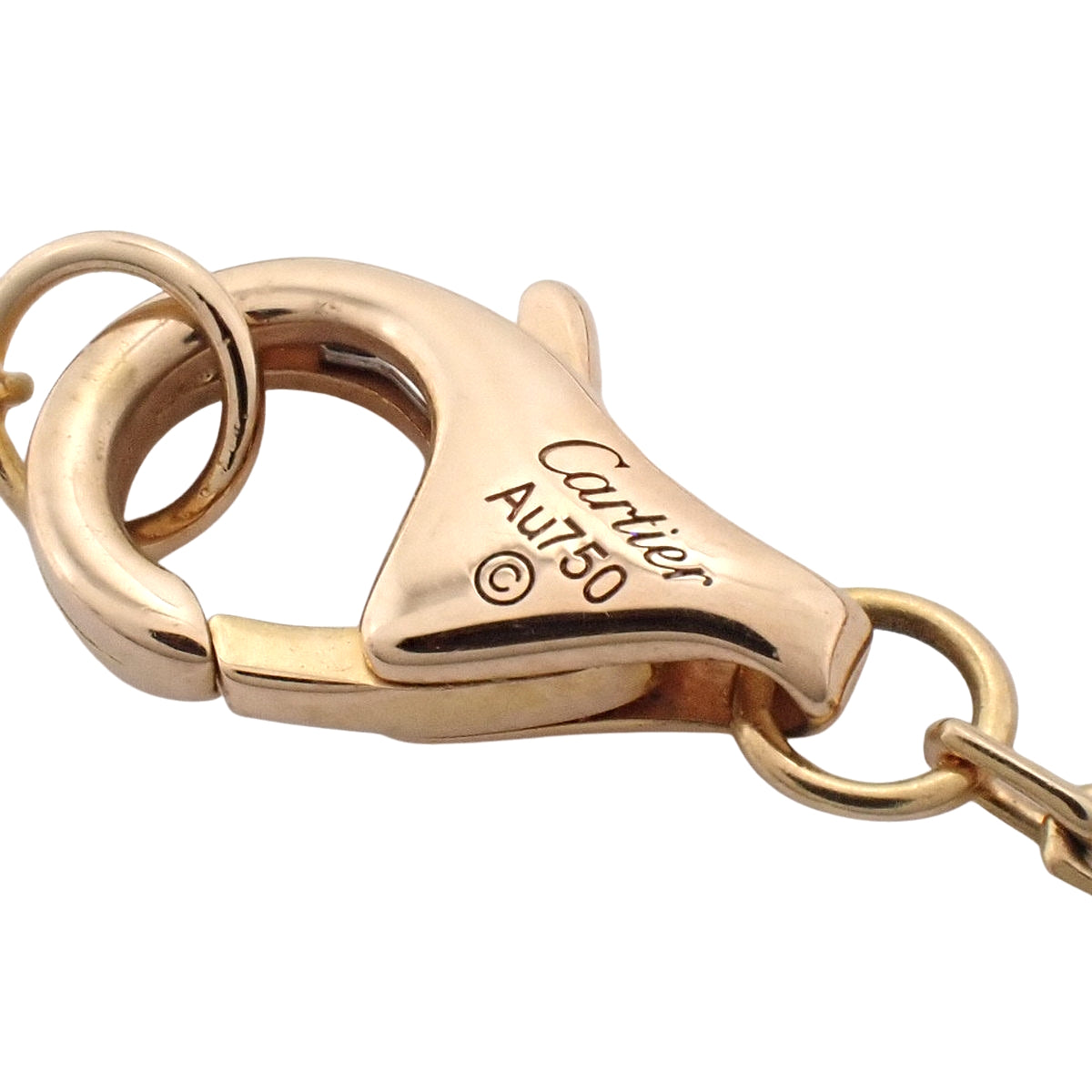 トリニティ ネックレス ダイヤモンド K18YG PG WG 2.8g