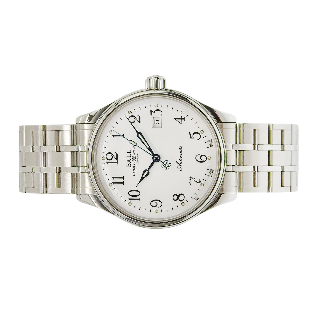 トレインマスター スタンダードタイム 1000本限定 NM3888D SS ホワイト 自動巻き メンズ