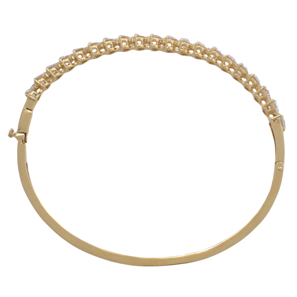 钻石手镯 D4.836 18K黄金 K18YG 12.5克