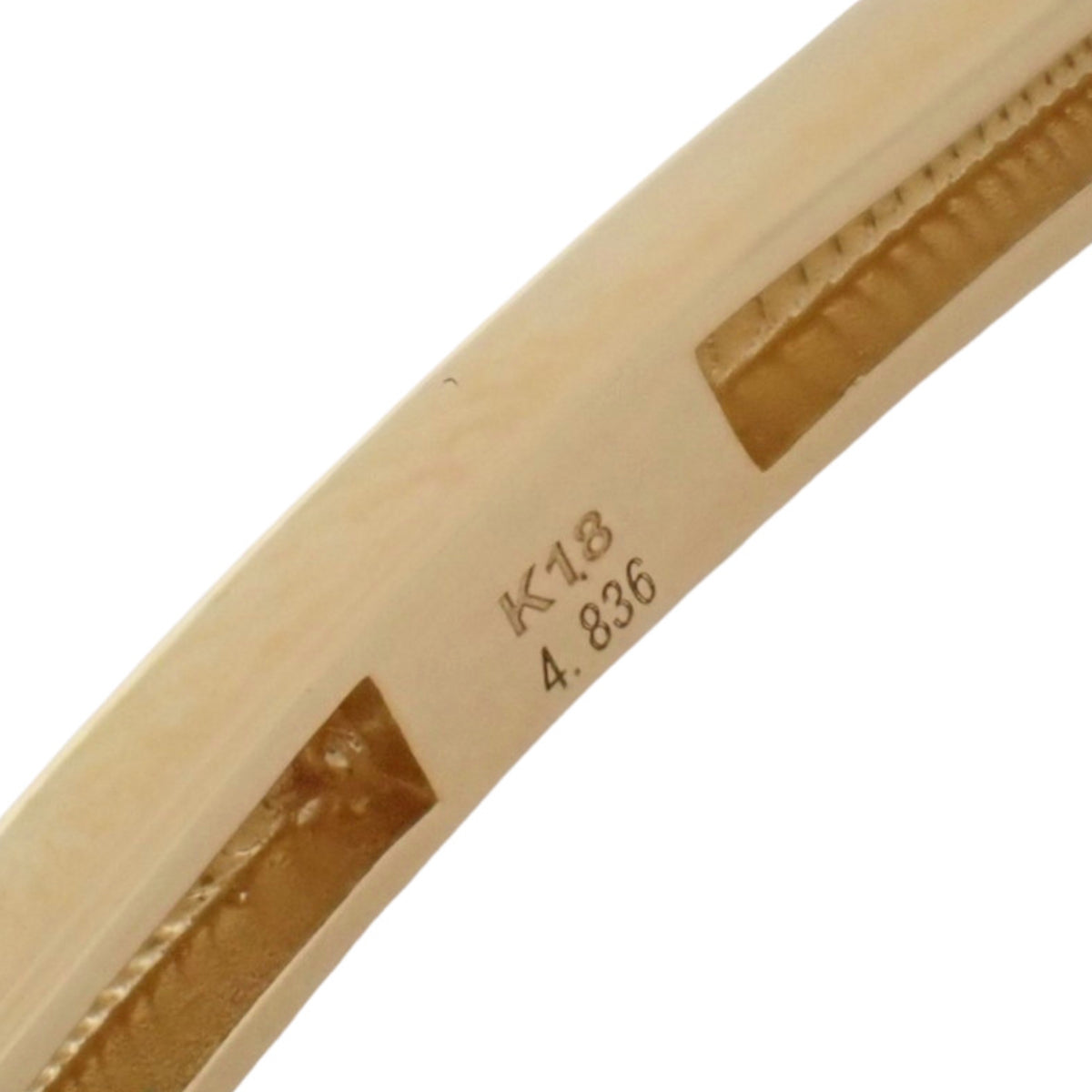 钻石手镯 D4.836 黄K金 K18YG 12.5g