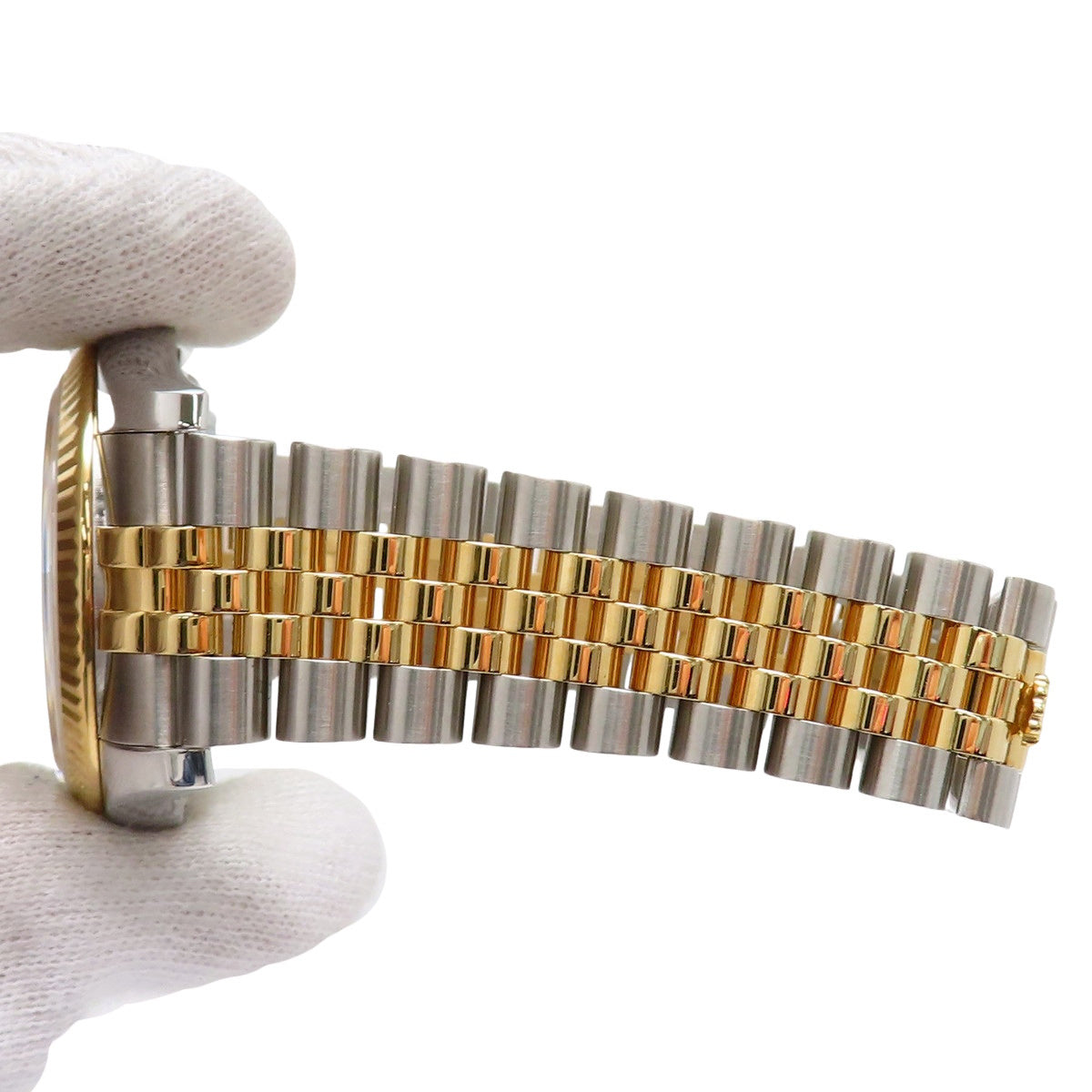 デイトジャスト 116233G YG/SS ランダム番 彫りコンピューター文字盤 10Pダイヤ 自動巻き メンズ