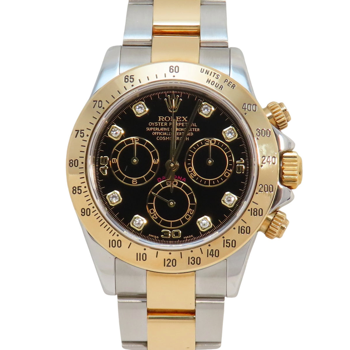 Daytona 116523G YG/SS Y-number Black 8PD Automatic Men's