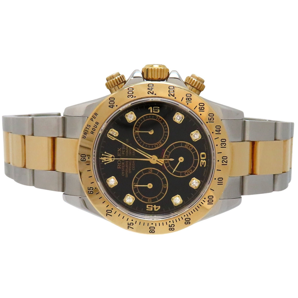 Daytona 116523G YG/SS Y-number Black 8PD Automatic Men's