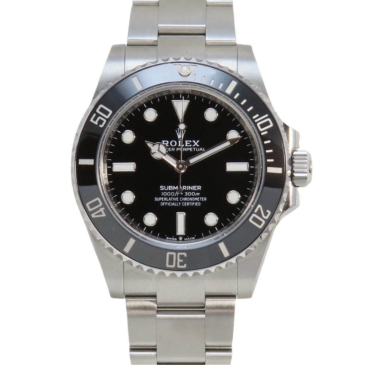 Submariner 124060 SS Random Number Black Automatic Men's