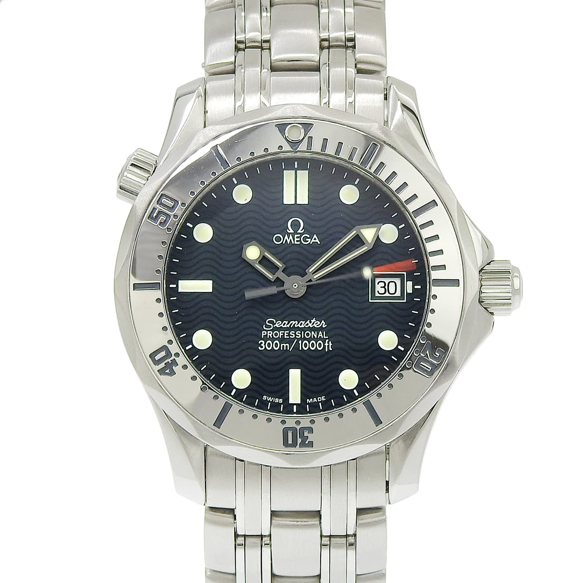 Seamaster Professional 300M 2562.80 SS Navy Quartz Men's