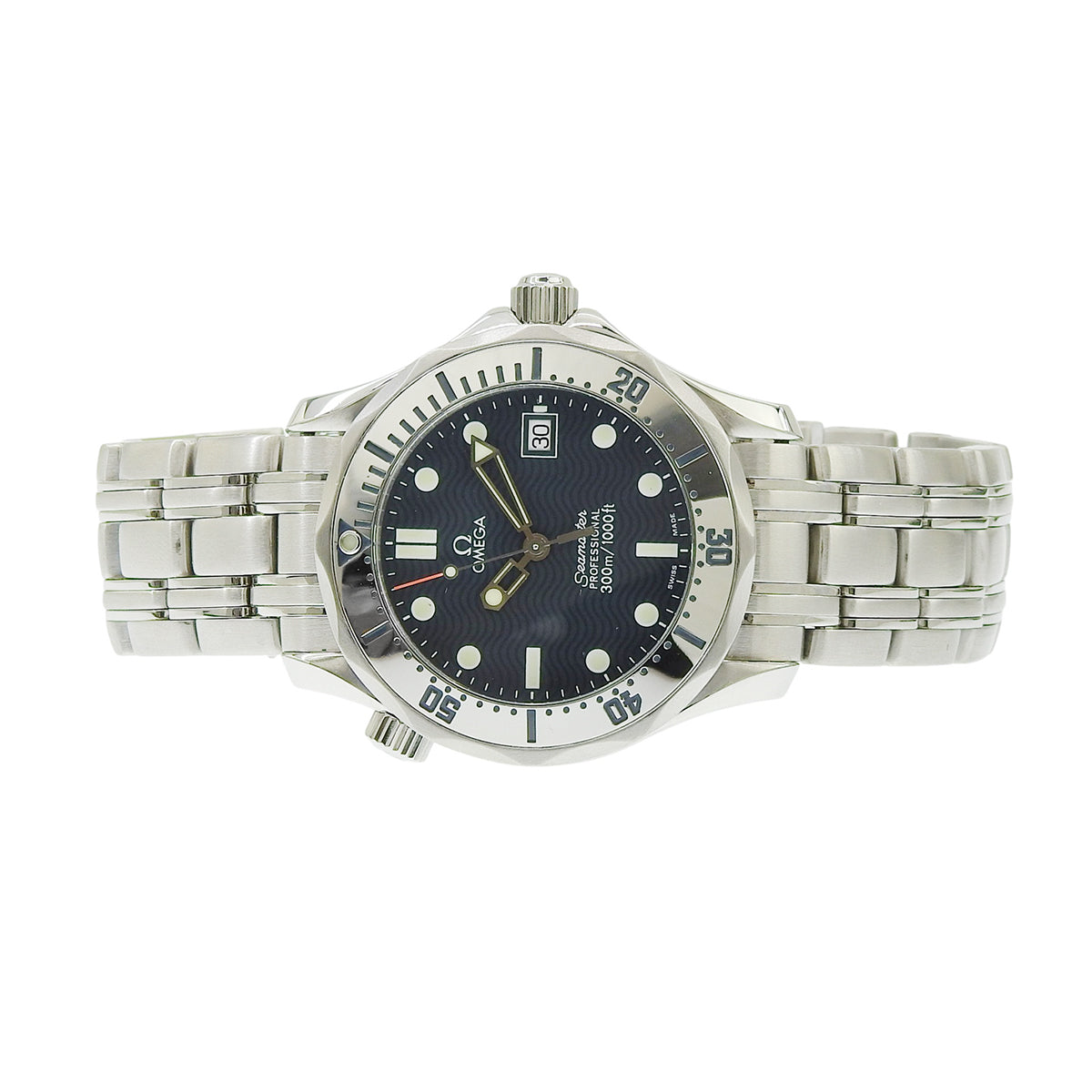 Seamaster Professional 300M 2562.80 SS Navy Quartz Men's