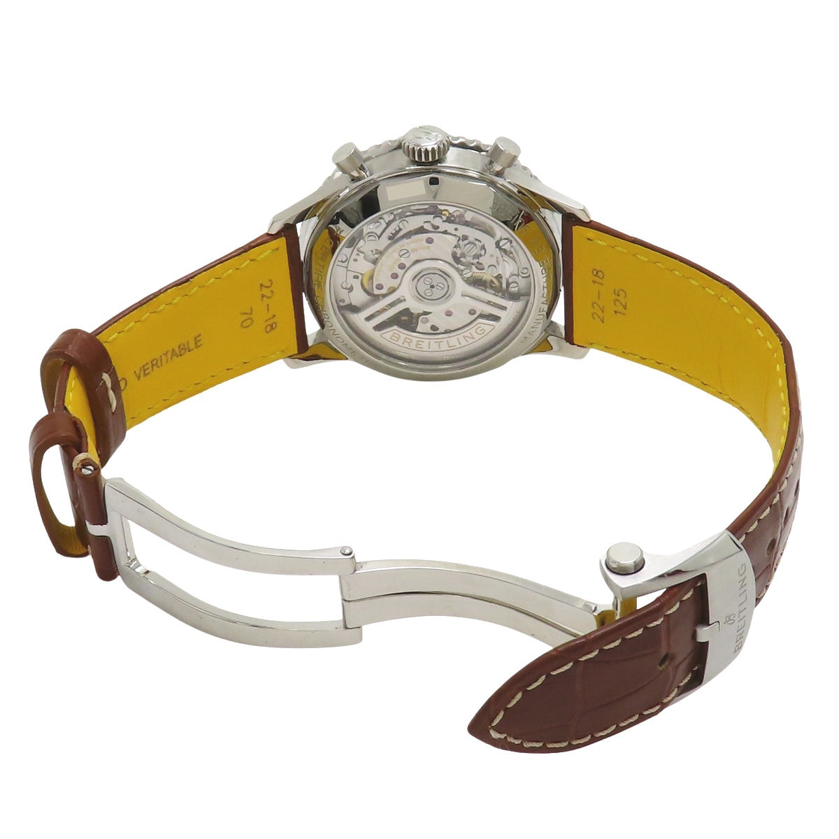 Navitimer B01 Chronograph 41 AB0139 SS/Leather Beige Automatic Men's