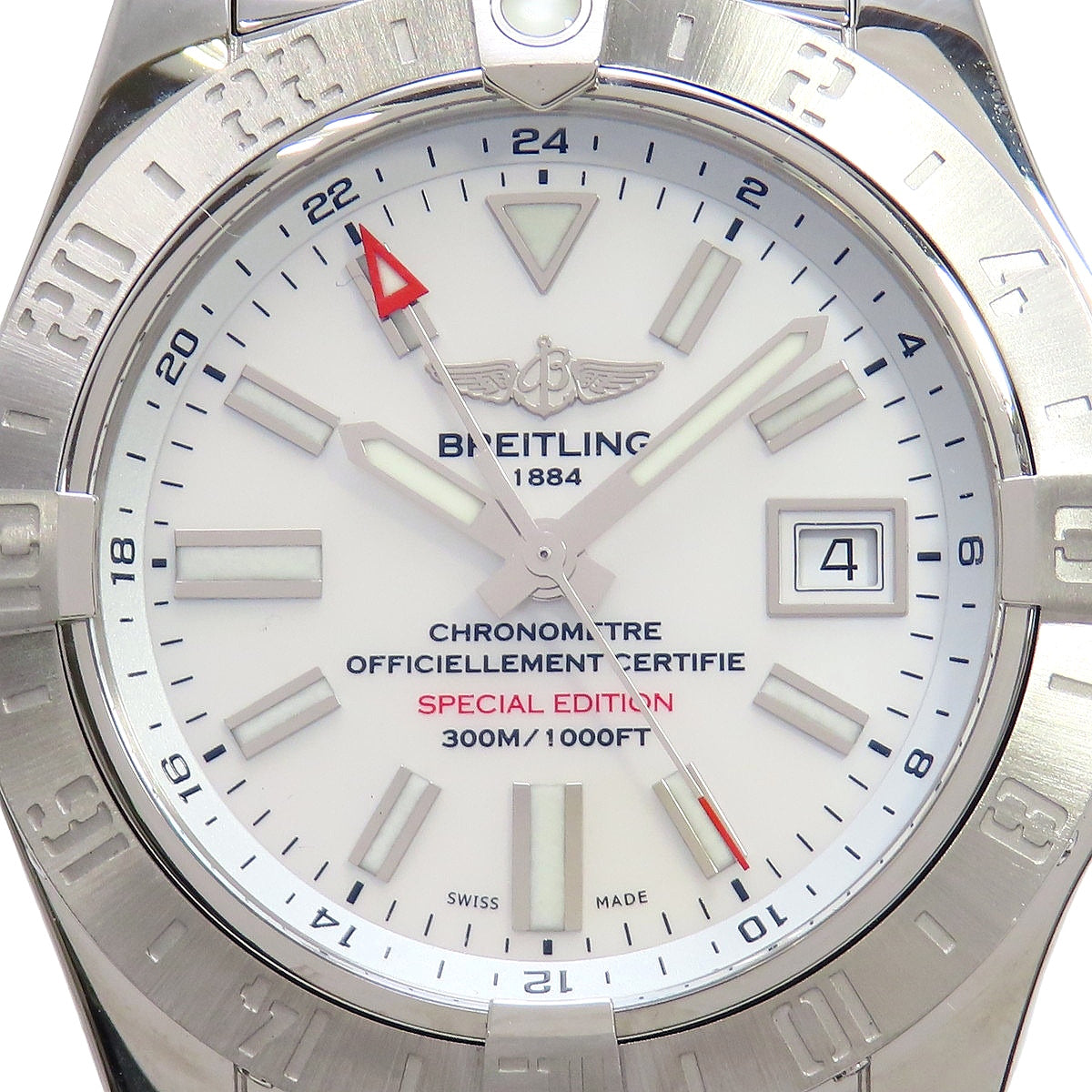 Avenger 2 GMT A3239011 SS White Shell Dial Automatic Men's