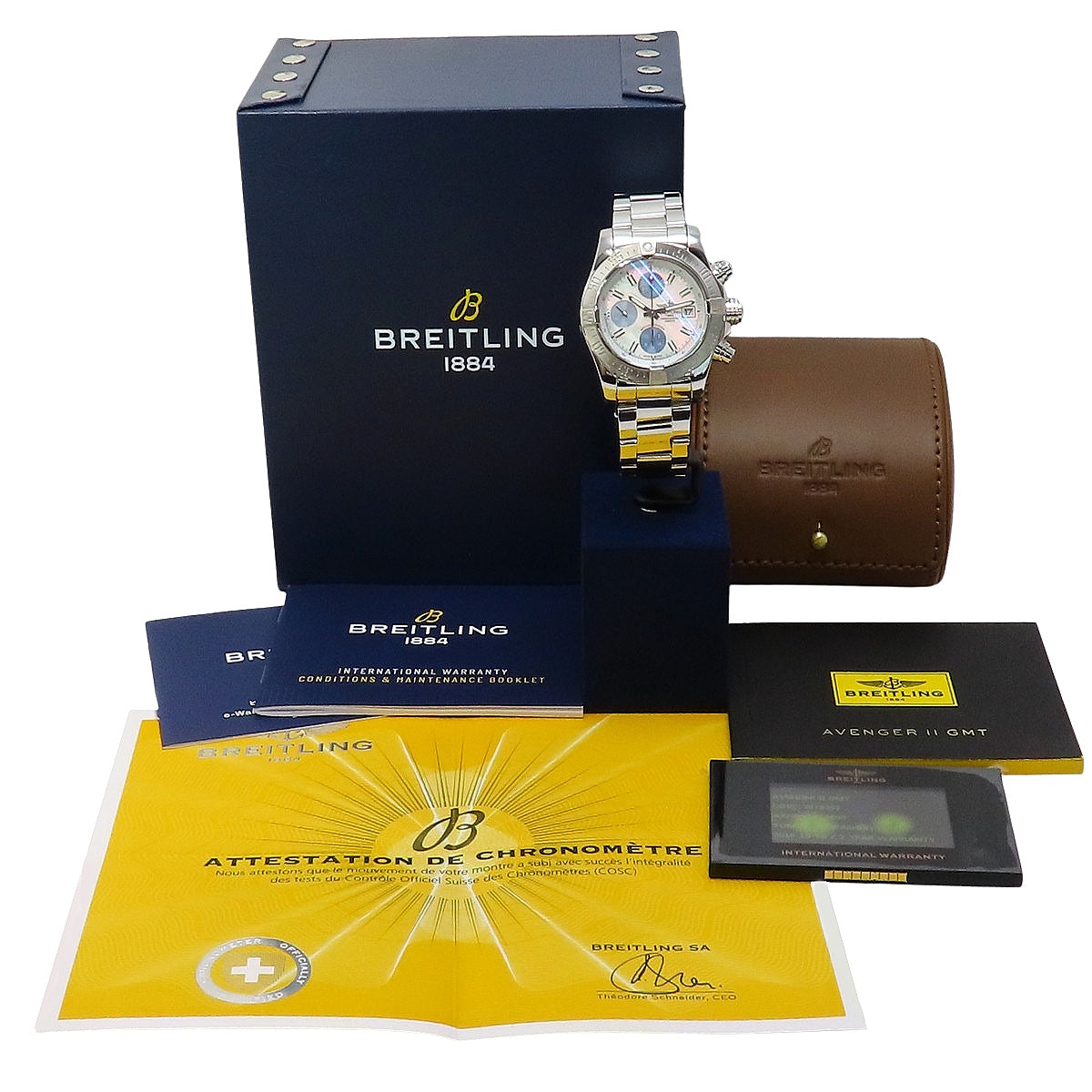 Avenger 2 A13381 SS White Shell Dial White Automatic Men's