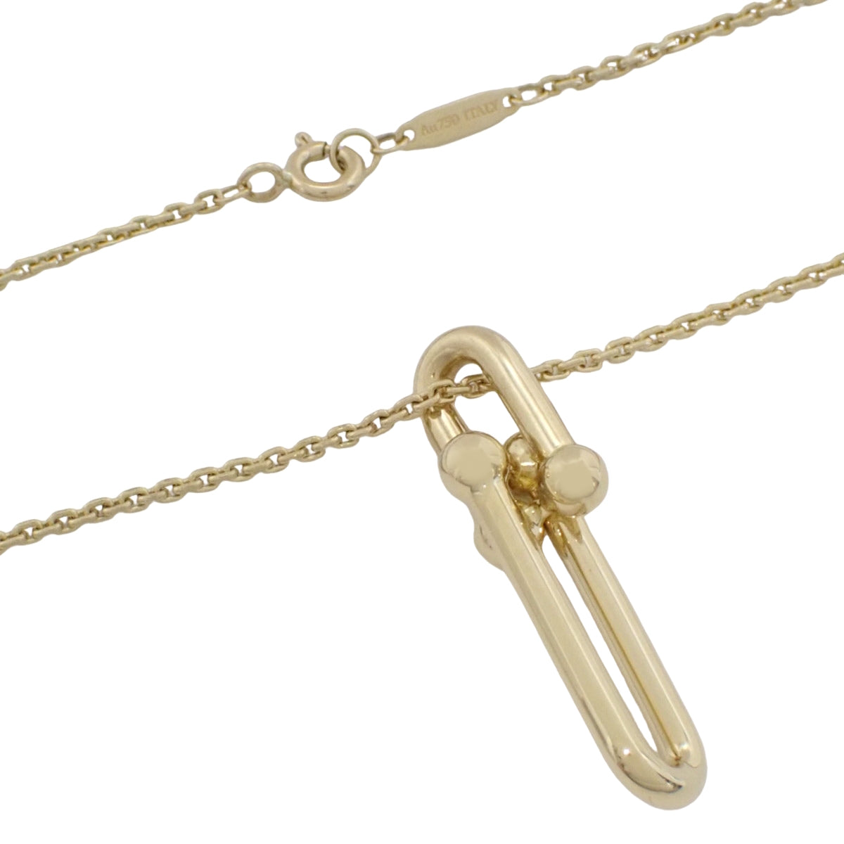 細長リンク ペンダント イエローゴールド K18YG 9.2g