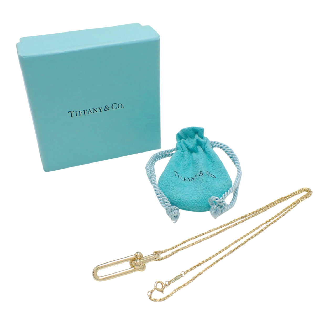 細長リンク ペンダント イエローゴールド K18YG 9.2g