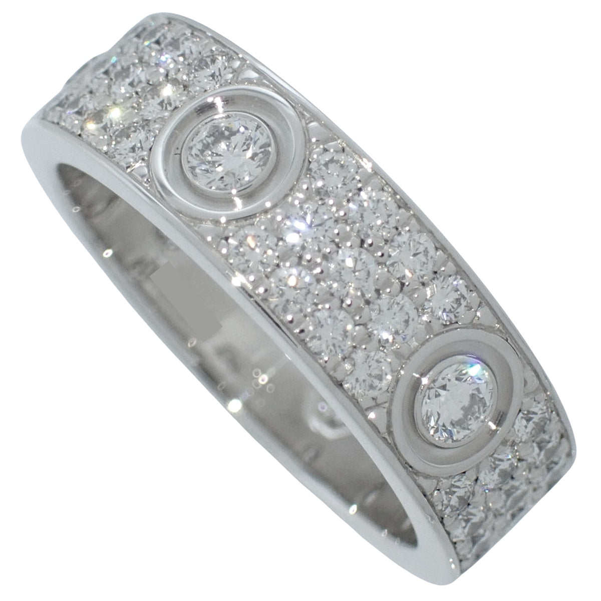 LOVE リング クラシックモデル ダイヤモンド ホワイトゴールド K18WG 59 10.0g